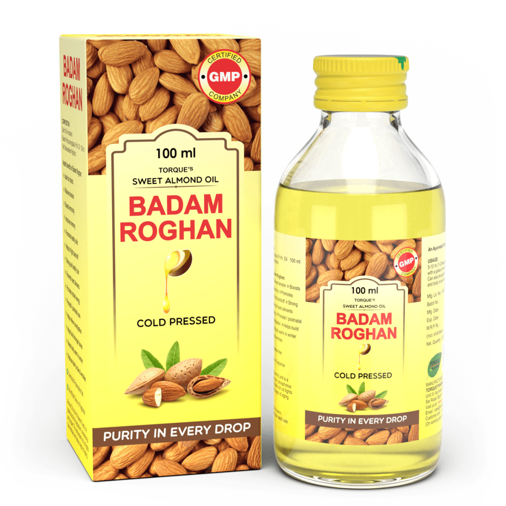 Badam Roghan Best Ayurvedic Almond Oil in India for Adults & Children